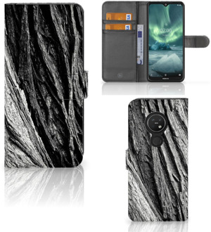 B2Ctelecom Smartphone Hoesje Nokia 7.2 | Smartphone Hoesje Nokia 6.2 Book Style Case Boomschors Grijs