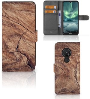 B2Ctelecom Smartphone Hoesje Nokia 7.2 | Smartphone Hoesje Nokia 6.2 Book Style Case Tree Trunk