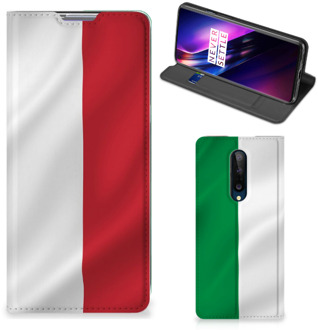 B2Ctelecom Smartphone Hoesje OnePlus 8 Leuk Bookcase Italiaanse Vlag