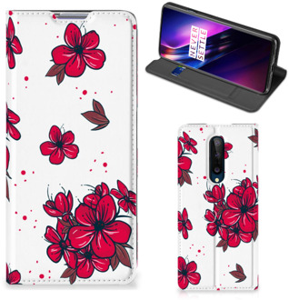 B2Ctelecom Smartphone Hoesje OnePlus 8 Mobiel Cover Blossom Red