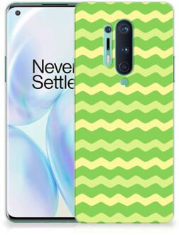 B2Ctelecom Smartphone hoesje OnePlus 8 Pro TPU Case Waves Green