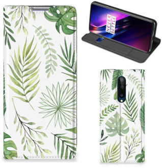 B2Ctelecom Smartphone Hoesje OnePlus 8 Wallet Book Case Bladeren