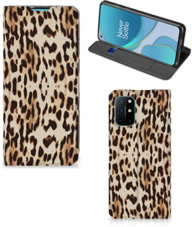 B2Ctelecom Smartphone Hoesje OnePlus 8T Book Cover Leopard