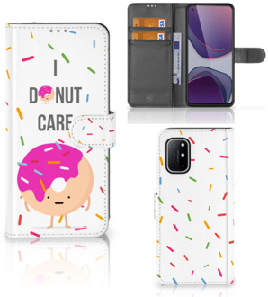 B2Ctelecom Smartphone Hoesje OnePlus 8T Bookcase met Quotes Donut Cadeautjes voor Meisjes