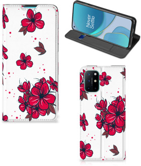 B2Ctelecom Smartphone Hoesje OnePlus 8T Mobiel Cover Blossom Red