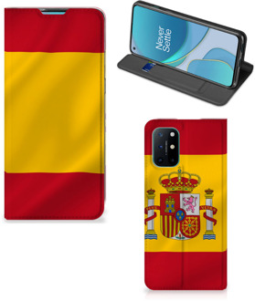 B2Ctelecom Smartphone Hoesje OnePlus 8T Mobiel Hoesje Spaanse Vlag