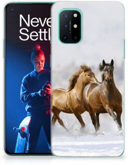 B2Ctelecom Smartphone hoesje OnePlus 8T TPU Case Paarden