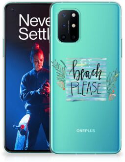 B2Ctelecom Smartphone hoesje OnePlus 8T TPU Case Transparant Boho Beach