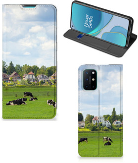 B2Ctelecom Smartphone Hoesje OnePlus 8T Wallet Book Case Hollandse Koeien