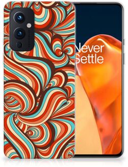 B2Ctelecom Smartphone hoesje OnePlus 9 Back Case Siliconen Hoesje Retro