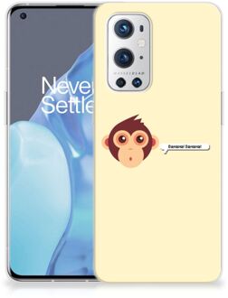 B2Ctelecom Smartphone hoesje OnePlus 9 Pro Back Case Siliconen Hoesje met Foto Aap