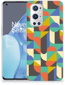 B2Ctelecom Smartphone hoesje OnePlus 9 Pro Backcase Siliconen Hoesje Funky Retro