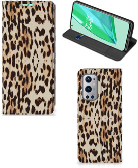 B2Ctelecom Smartphone Hoesje OnePlus 9 Pro Book Cover Leopard