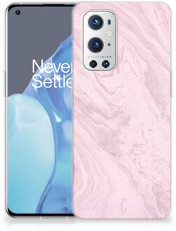 B2Ctelecom Smartphone hoesje OnePlus 9 Pro Leuk Hoesje Marble Pink