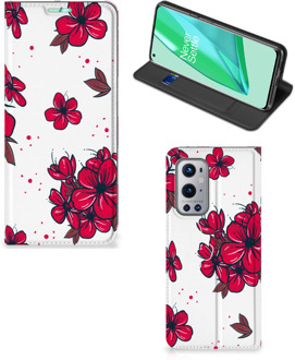 B2Ctelecom Smartphone Hoesje OnePlus 9 Pro Mobiel Cover Blossom Red