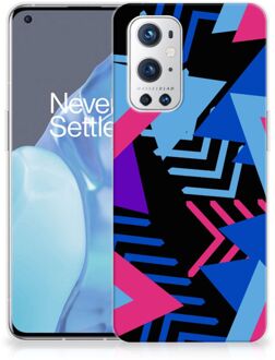 B2Ctelecom Smartphone hoesje OnePlus 9 Pro TPU Case Funky Triangle