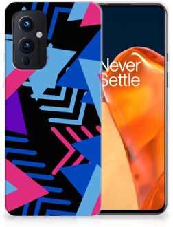 B2Ctelecom Smartphone hoesje OnePlus 9 TPU Case Funky Triangle