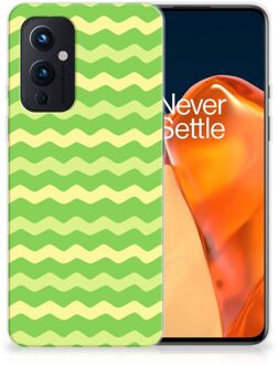 B2Ctelecom Smartphone hoesje OnePlus 9 TPU Case Waves Green