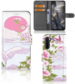 B2Ctelecom Smartphone Hoesje OnePlus Nord Book Style Case Bird Standing