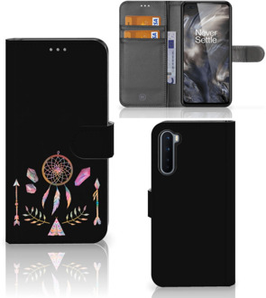 B2Ctelecom Smartphone Hoesje OnePlus Nord Book Style Case Boho Dreamcatcher