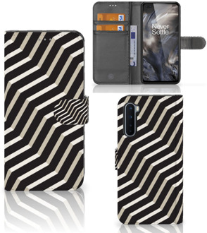 B2Ctelecom Smartphone Hoesje OnePlus Nord Bookcover met Pasjeshouder Illusion