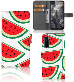 B2Ctelecom Smartphone Hoesje OnePlus Nord Foto Hoesje ontwerpen Originele Cadeaus Watermelons