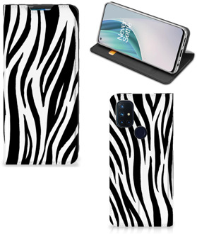 B2Ctelecom Smartphone Hoesje OnePlus Nord N10 5G Beschermhoesje Zebra