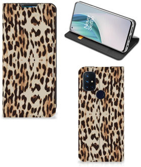 B2Ctelecom Smartphone Hoesje OnePlus Nord N10 5G Book Cover Leopard