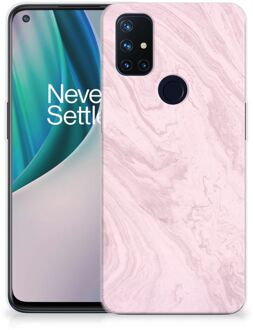 B2Ctelecom Smartphone hoesje OnePlus Nord N10 5G Leuk Hoesje Marble Pink