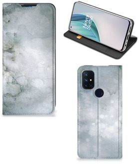 B2Ctelecom Smartphone Hoesje OnePlus Nord N10 5G Leuk Telefoonhoesje Painting Grey