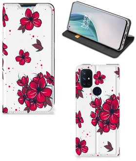 B2Ctelecom Smartphone Hoesje OnePlus Nord N10 5G Mobiel Cover Blossom Red