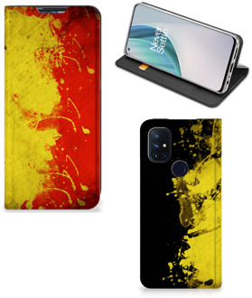 B2Ctelecom Smartphone Hoesje OnePlus Nord N10 5G Portemonnee hoesje Belgische Vlag