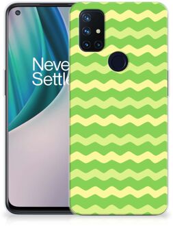 B2Ctelecom Smartphone hoesje OnePlus Nord N10 5G TPU Case Waves Green