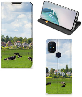 B2Ctelecom Smartphone Hoesje OnePlus Nord N10 5G Wallet Book Case Hollandse Koeien