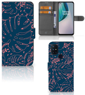 B2Ctelecom Smartphone Hoesje OnePlus Nord N10 Bookcase Palm Leaves