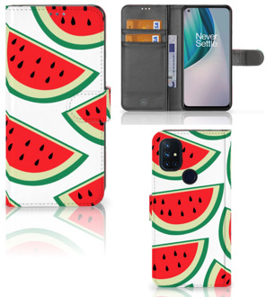 B2Ctelecom Smartphone Hoesje OnePlus Nord N10 Foto Hoesje ontwerpen Originele Cadeaus Watermelons