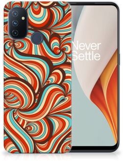 B2Ctelecom Smartphone hoesje OnePlus Nord N100 Back Case Siliconen Hoesje Retro