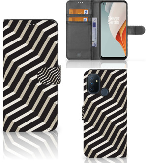 B2Ctelecom Smartphone Hoesje OnePlus Nord N100 Bookcover met Pasjeshouder Illusion