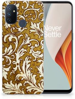 B2Ctelecom Smartphone hoesje OnePlus Nord N100 Hoesje maken Barok Goud