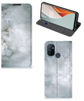 B2Ctelecom Smartphone Hoesje OnePlus Nord N100 Leuk Telefoonhoesje Painting Grey