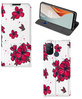 B2Ctelecom Smartphone Hoesje OnePlus Nord N100 Mobiel Cover Blossom Red