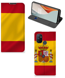 B2Ctelecom Smartphone Hoesje OnePlus Nord N100 Mobiel Hoesje Spaanse Vlag