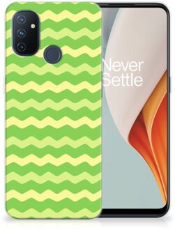 B2Ctelecom Smartphone hoesje OnePlus Nord N100 TPU Case Waves Green