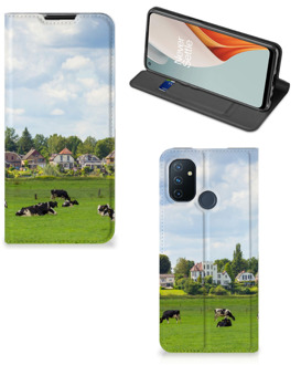 B2Ctelecom Smartphone Hoesje OnePlus Nord N100 Wallet Book Case Hollandse Koeien