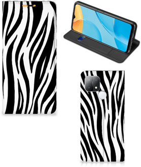 B2Ctelecom Smartphone Hoesje OPPO A15 Beschermhoesje Zebra