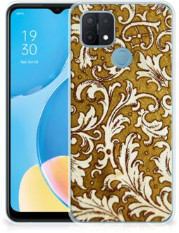 B2Ctelecom Smartphone hoesje OPPO A15 Hoesje maken Barok Goud