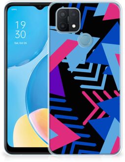 B2Ctelecom Smartphone hoesje OPPO A15 TPU Case Funky Triangle