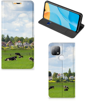 B2Ctelecom Smartphone Hoesje OPPO A15 Wallet Book Case Hollandse Koeien