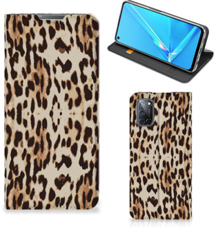 B2Ctelecom Smartphone Hoesje OPPO A52 | A72 Book Cover Leopard