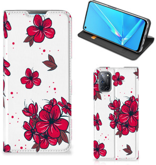 B2Ctelecom Smartphone Hoesje OPPO A52 | A72 Mobiel Cover Blossom Red